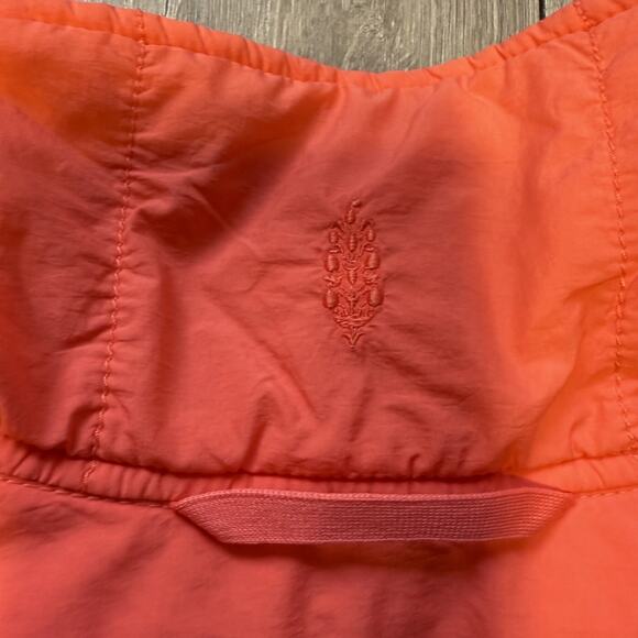 Free People Movement Pippa Packable Puffer Jacket Neon Coral Mango SZ Medium - Picture 14 of 15